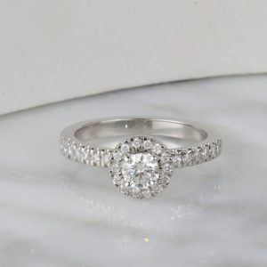 GIA .30 Carat Diamond Engagement Ring Platinum ER0503-PT