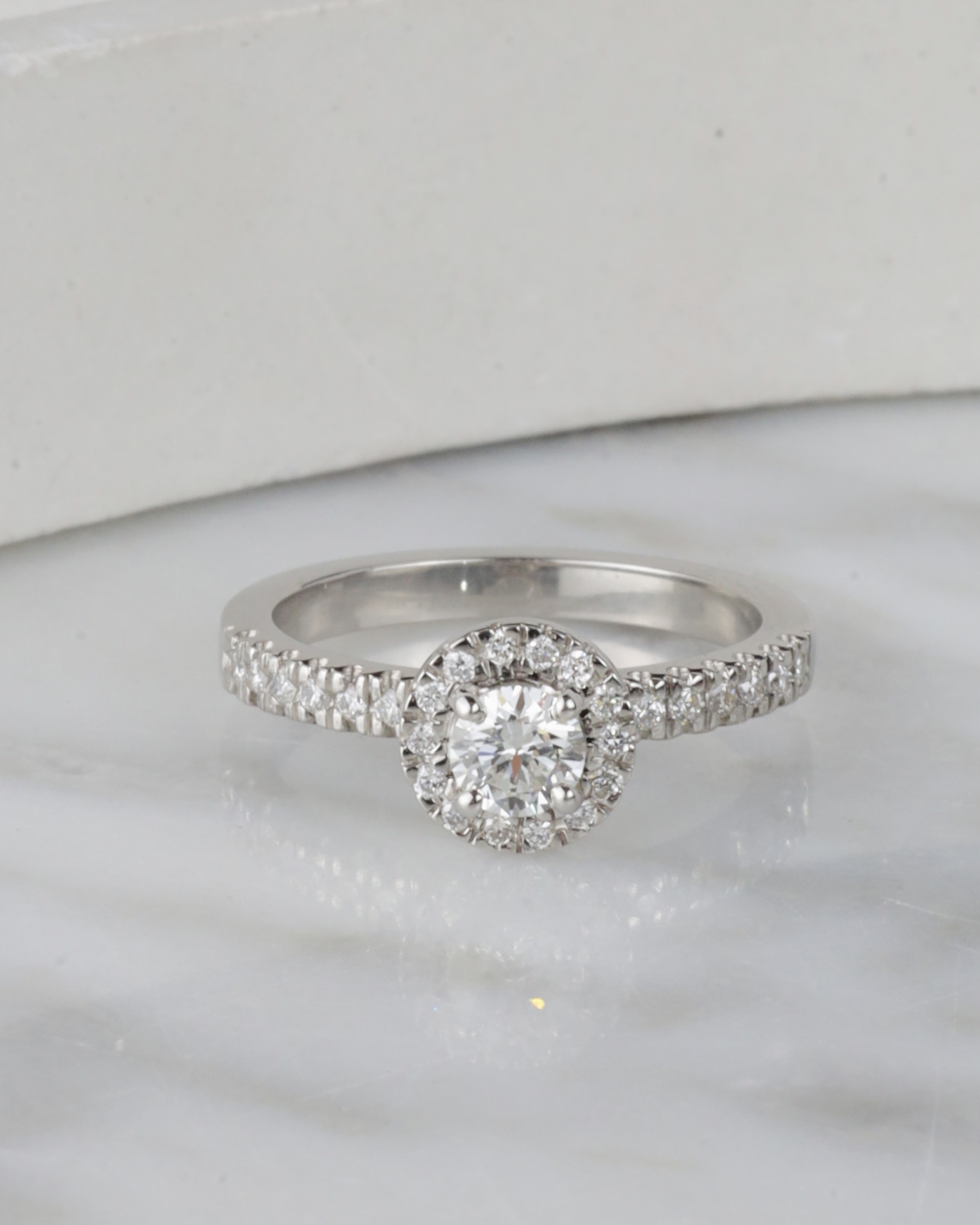 GIA .30 Carat Diamond Engagement Ring Platinum ER0503-PT