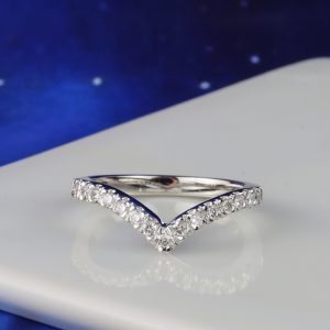 .30 CTW Diamond Half Eternity Ring Platinum HE408-PT