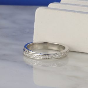 .105 CTW Diamond Wedding Ring Platinum WR338A-5 PT