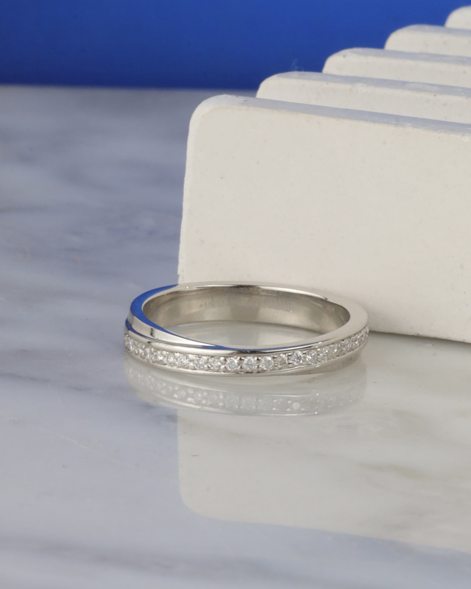 .105 CTW Diamond Wedding Ring Platinum WR338A-5 PT