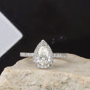GIA .81 Carat Diamond Engagement Ring Platinum ER0509-PT